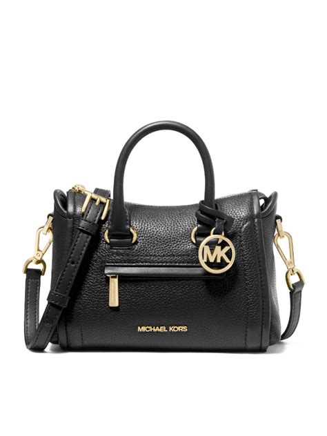 michael michael kors carine extra-small pebbled leather satchel|Carine Extra.